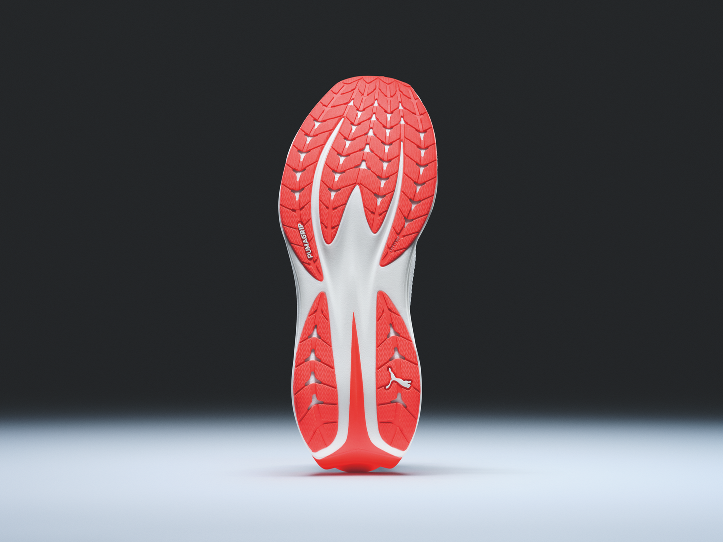 【メンズ】PUMA ディヴィエイト ピュア ニトロ【ホワイト/レッド】