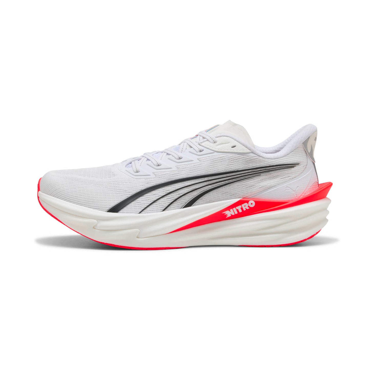 【メンズ】PUMA ディヴィエイト ニトロ 4【ホワイト/レッド】