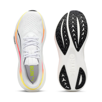 【メンズ】PUMA マグマックスニトロ2【ホワイト/イエロー/ピンク】